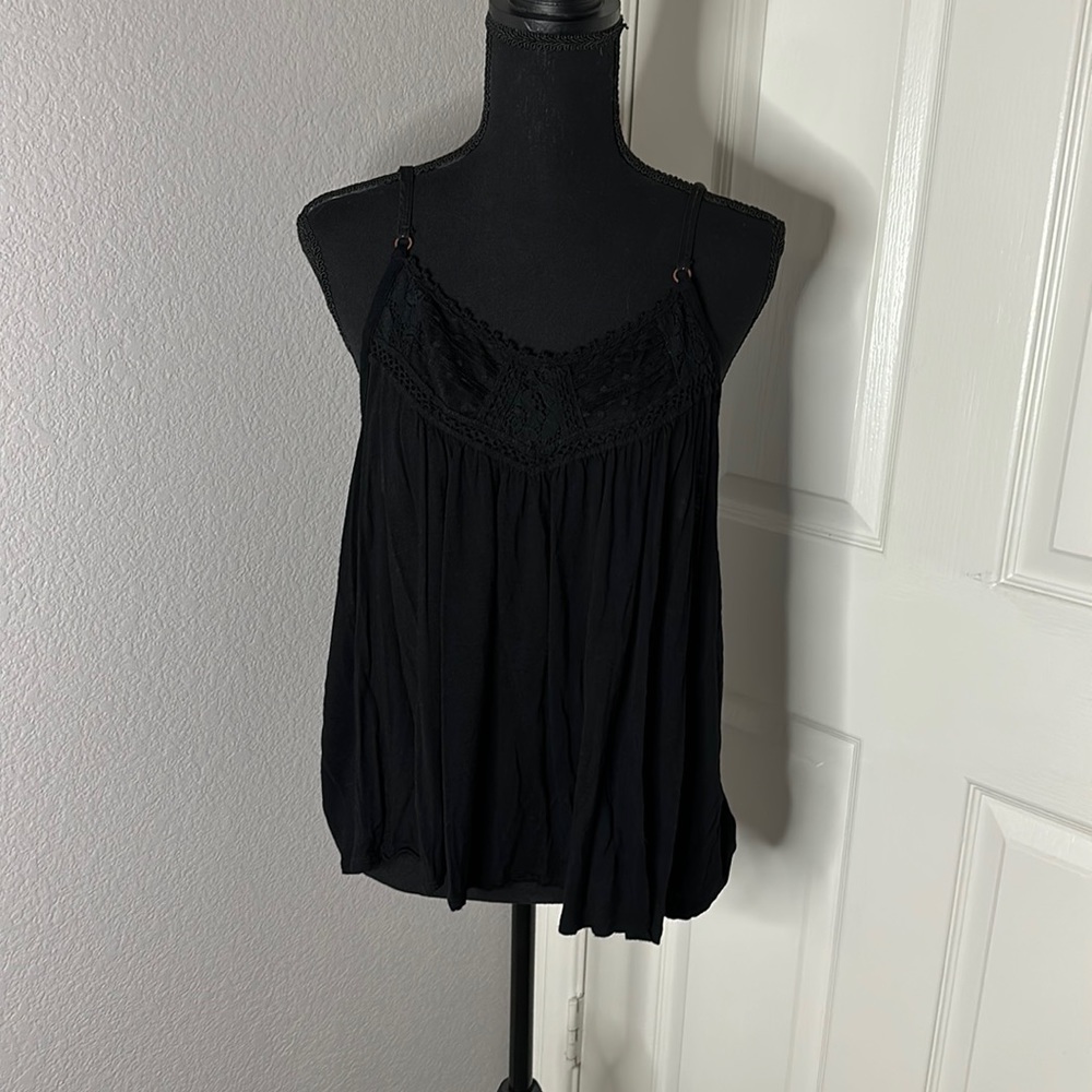Forever 21 Plus Size Black Lace Tank/Cami - Size 1X